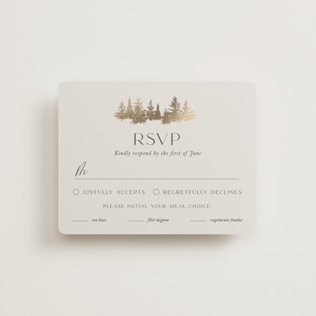 Foil-Pressed RSVP Cards