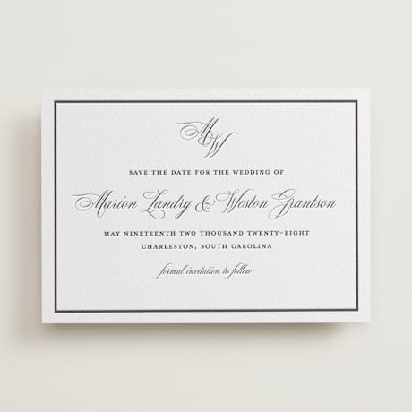 Letterpress Save the Date Cards