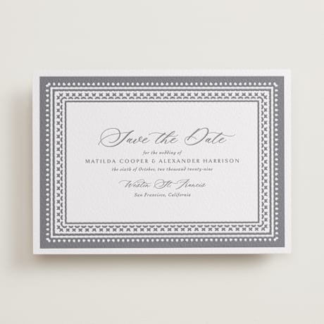 Letterpress Save the Date Cards