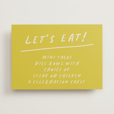 Graduation Menu Signs