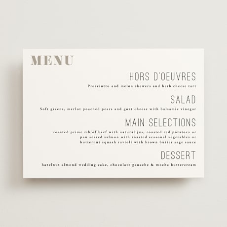 Menus
