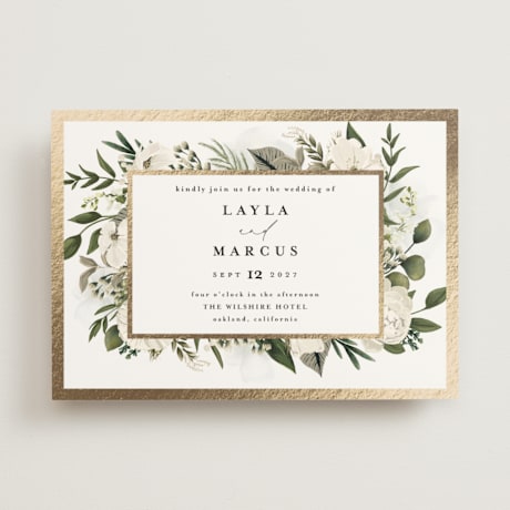 Foil-Pressed Save the Date Cards