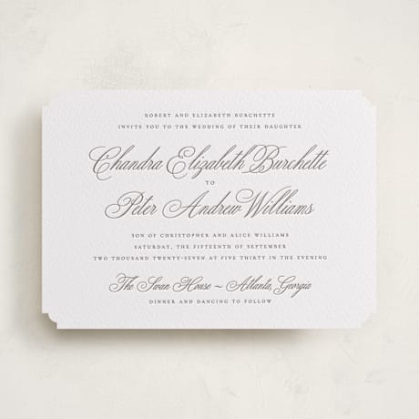 Letterpress Wedding Invitations
