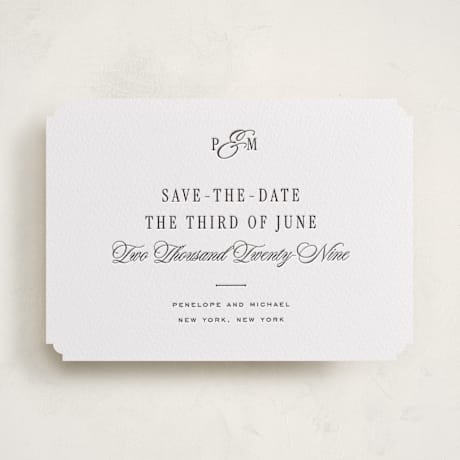Letterpress Save the Date Cards