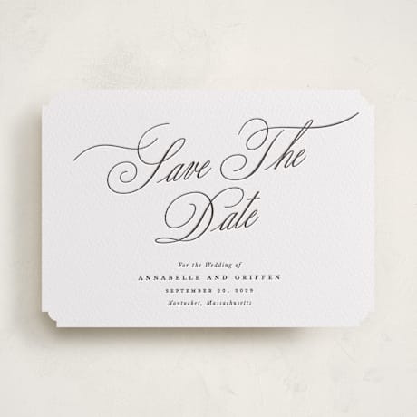 Letterpress Save the Date Cards