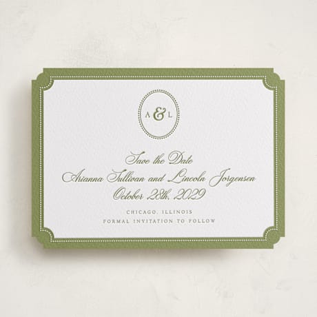 Letterpress Save the Date Cards