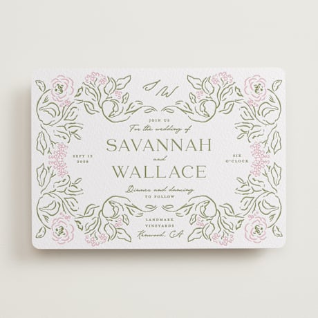 Letterpress Wedding Invitations