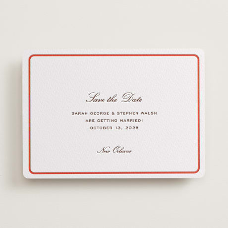 Letterpress Save the Date Cards