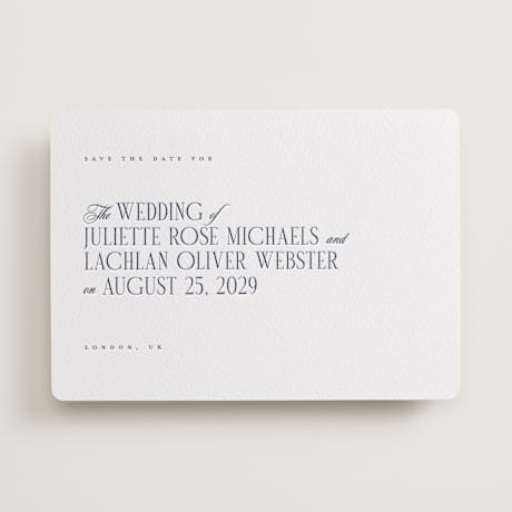 Letterpress Save the Date Cards