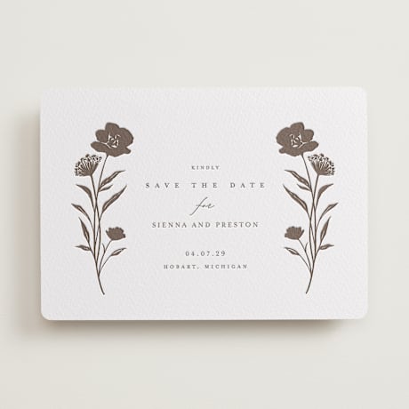 Letterpress Save the Date Cards