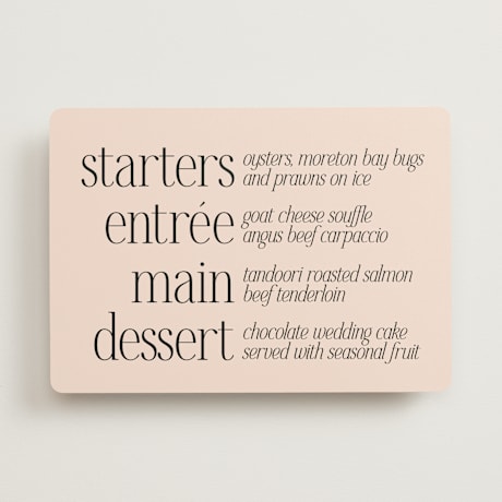 Menus