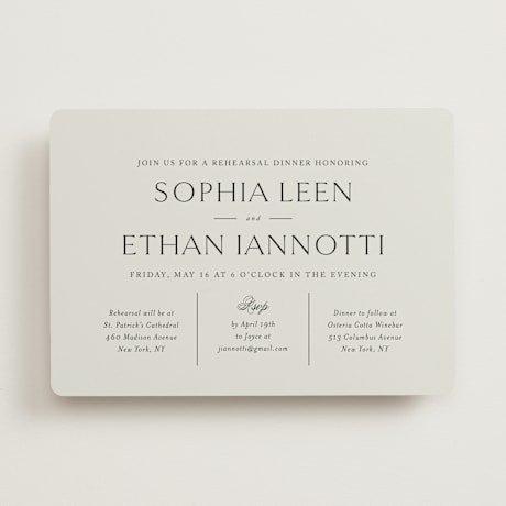 Rehearsal Dinner Invitations