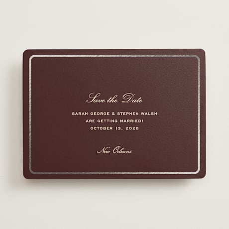 Foil-Pressed Save the Date Cards