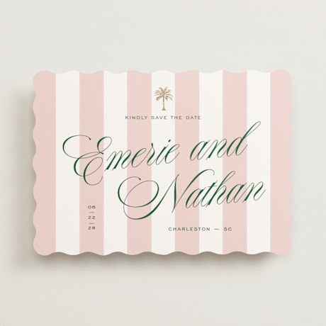 Foil-Pressed Save the Date Cards
