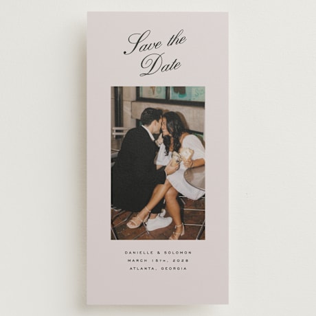 Tall Save the Date Cards