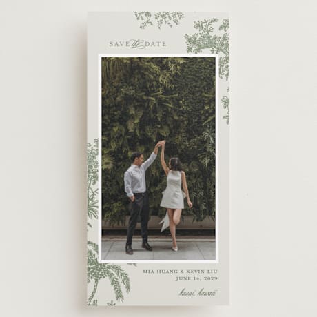 Tall Save the Date Cards