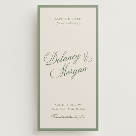 Tall Save the Date Cards
