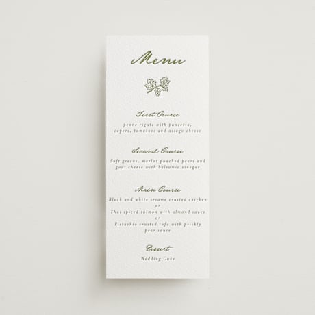 Letterpress Long Menus