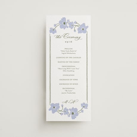 Letterpress Long Menus