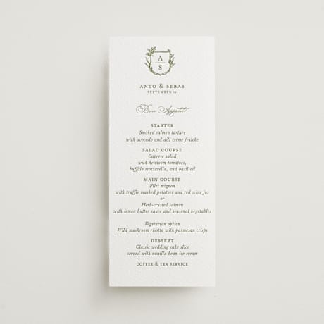 Letterpress Long Menus