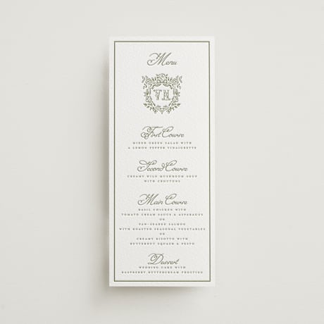 Letterpress Long Menus