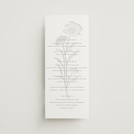 Letterpress Long Menus