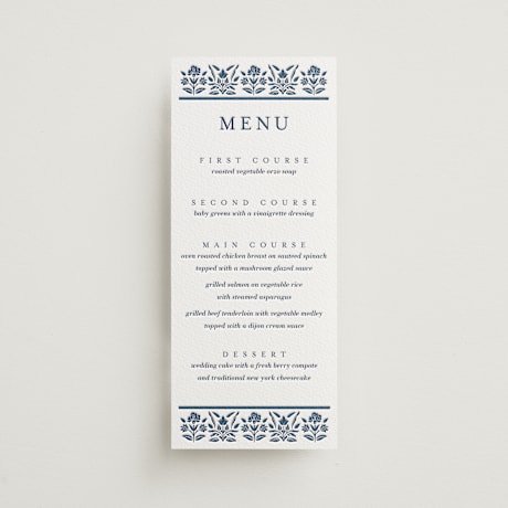 Letterpress Long Menus