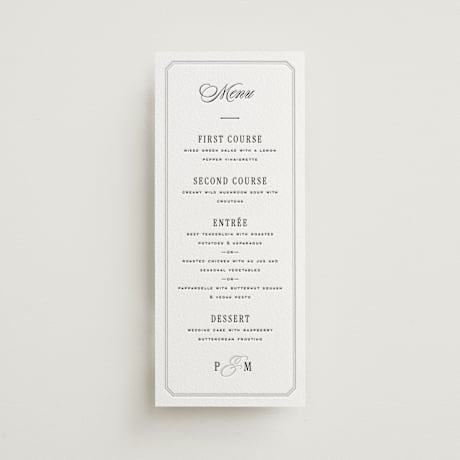 Letterpress Long Menus