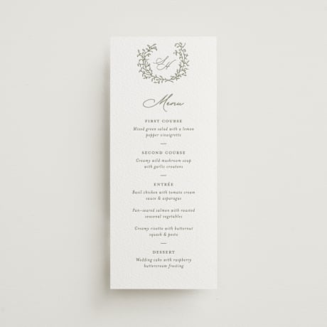 Letterpress Long Menus