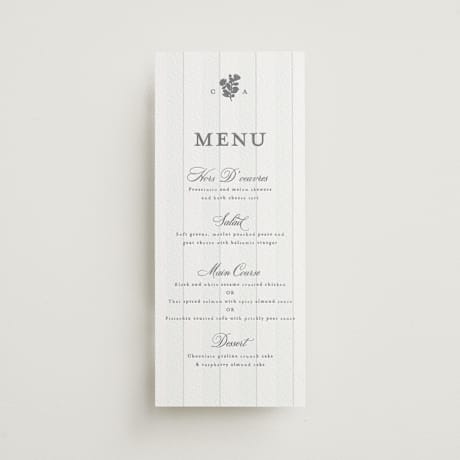 Letterpress Long Menus