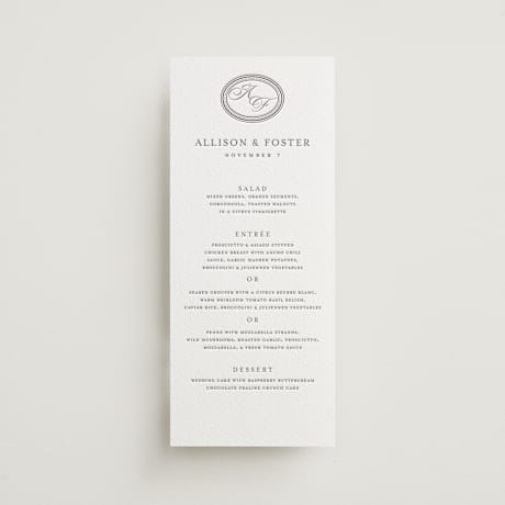Letterpress Long Menus