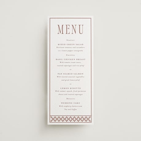 Letterpress Long Menus