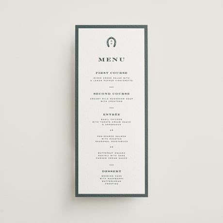 Letterpress Long Menus
