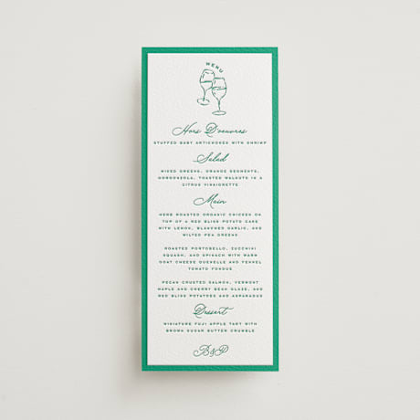 Letterpress Long Menus