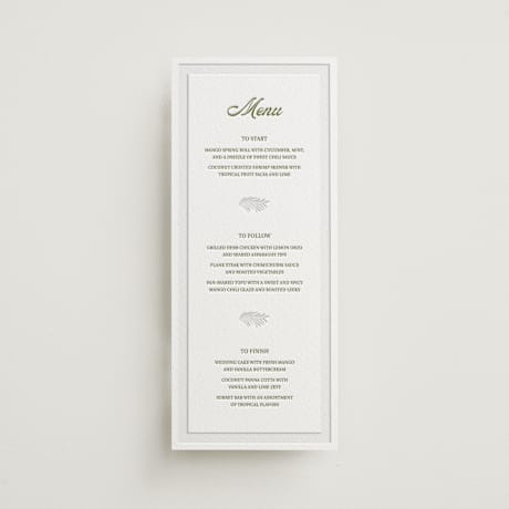 Letterpress Long Menus