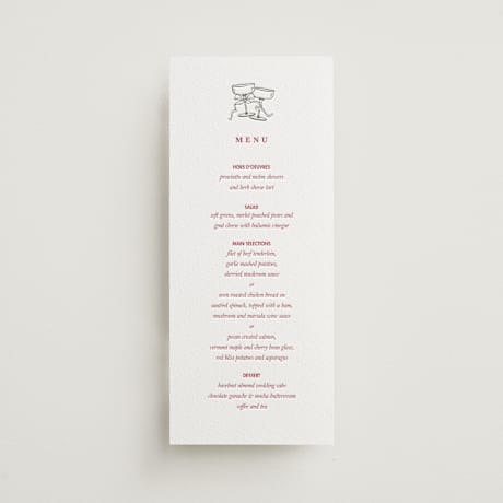 Letterpress Long Menus