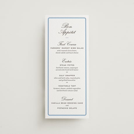 Letterpress Long Menus