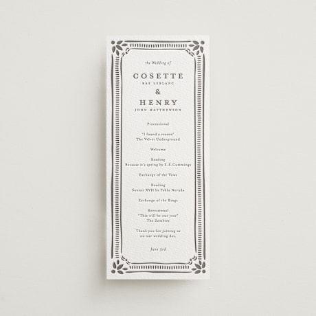 Wedding Programs