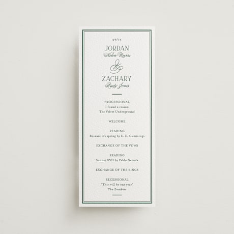 Wedding Programs