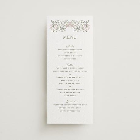 Letterpress Long Menus