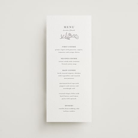 Letterpress Long Menus