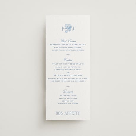 Letterpress Long Menus