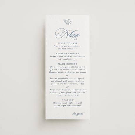 Letterpress Long Menus