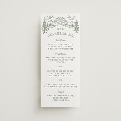 Letterpress Long Menus