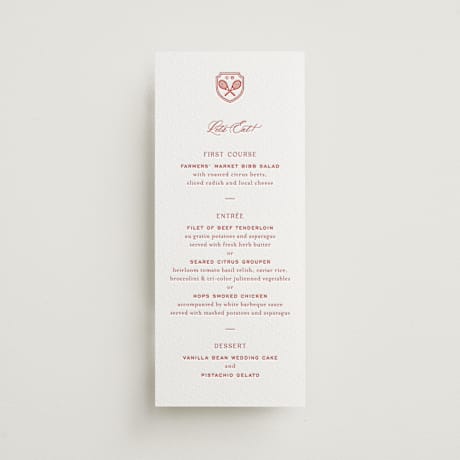 Letterpress Long Menus