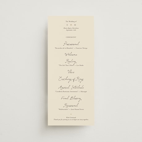 Wedding Programs