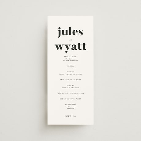 Wedding Programs