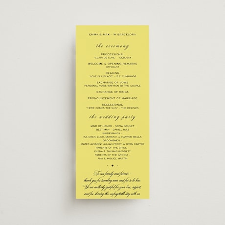 Wedding Programs