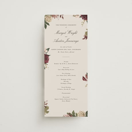 Wedding Programs