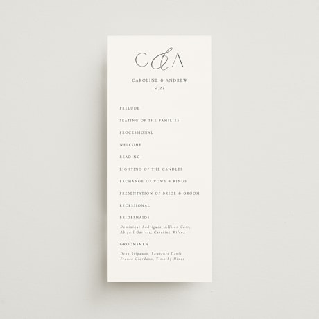 Wedding Programs